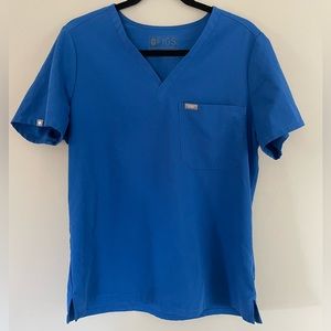 Figs Catarina One-Pocket Scrub Top - Royal Blue Size L